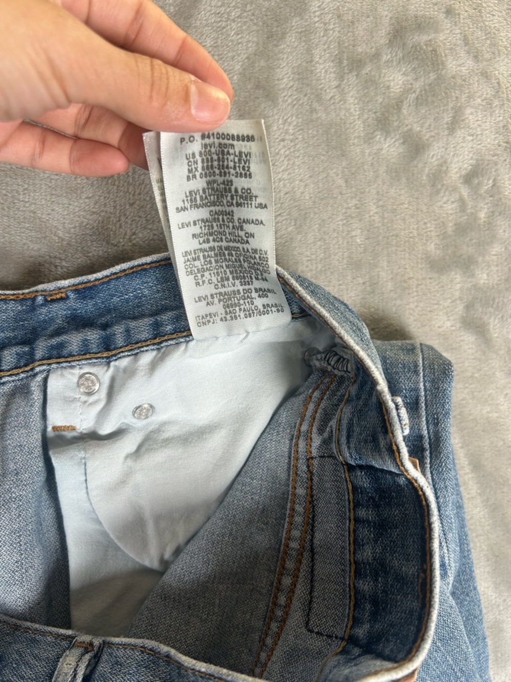 Levi’s 505 Men's Light Blue Straight-Leg Jeans - Picture 6 of 11